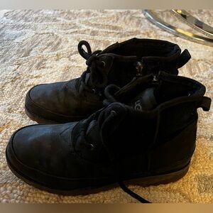 Black UGG Lace-Up Boots Size 5 (37)